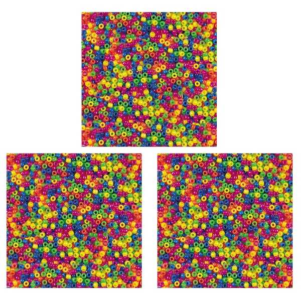 Creativity Street Pony Beads, Neon, 6 mm x 9 mm, PK3000 PAC3553 - main